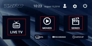 TSPD-IPTV-Home-screen
